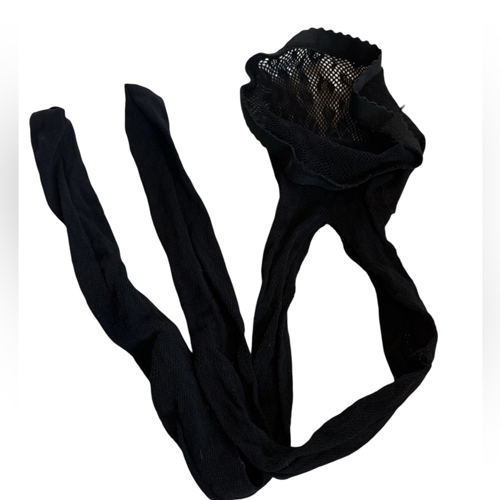Black Leopard print fishnet panty hose